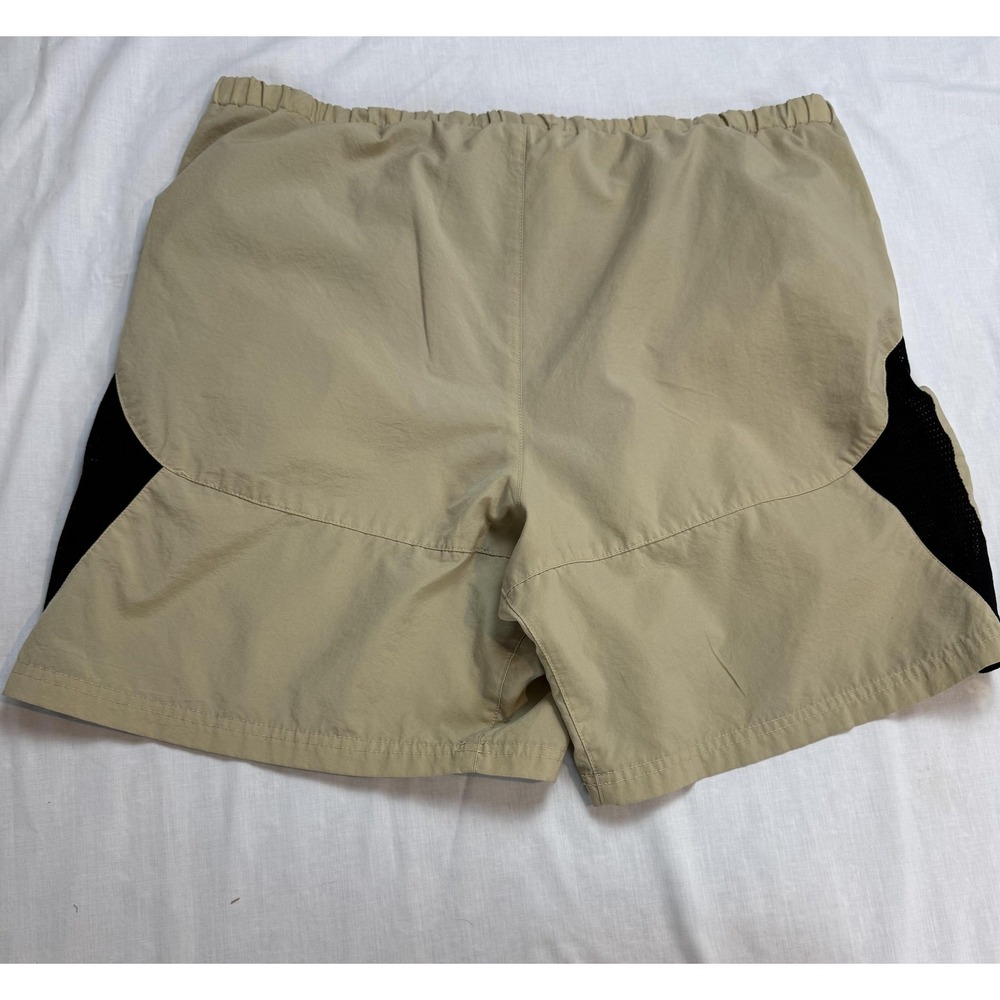 Nike ACG Shorts Mens Large Khaki Black Mesh Outdoor Lined Drawstring 90s Vintage - Picture 11 of 11